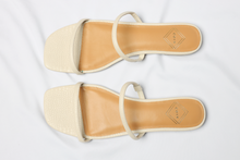 Load image into Gallery viewer, Women's Large Size Sandals | CoIX Shoes Ochi Sandal Cream White Leather | Sizes US 11, 12, 13, 14, UK 9, 10, EU 43, 44, 45, 46