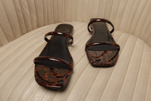 Load image into Gallery viewer, Women's Large Size Sandals | CoIX Shoes Ochi Sandal Tortoise Shell PVC | Sizes US 11, 12, 13, 14, UK 9, 10, EU 43, 44, 45, 46