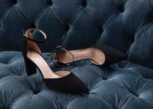 Load image into Gallery viewer, Women's Large Size Heels | CoIX Shoes Seville Black Suede | Sizes US 11, 12, 13, UK 9, 10, EU 44, 45, 46