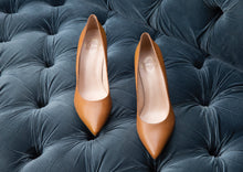 Load image into Gallery viewer, Women&#39;s Large Size Heels | CoIX Shoes Soho Stiletto Chestnut Leather | Sizes US 11, 12, 13, UK 9, 10, EU 44, 45, 46