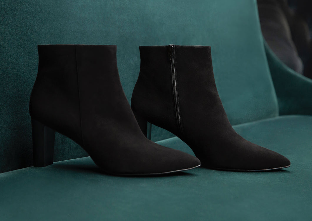 Women's Large Size Boots | CoIX Shoes Dalston Ankle Boot Black | Sizes US 11, 12, 13, UK 9, 10, EU 44, 45, 46