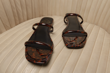 Load image into Gallery viewer, Women&#39;s Large Size Sandals | CoIX Shoes Ochi Sandal Tortoise Shell PVC | Sizes US 11, 12, 13, 14, UK 9, 10, EU 43, 44, 45, 46