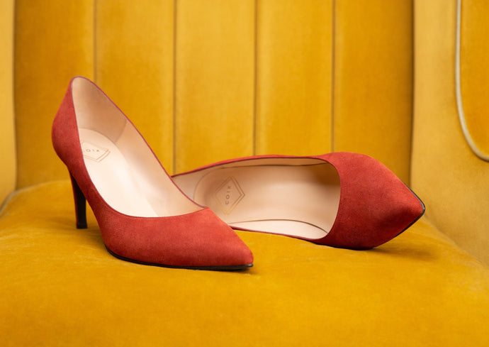 Women's Large Size Heels | CoIX Shoes Soho Stiletto Autumn Suede | Sizes US 11, 12, 13, UK 9, 10, EU 44, 45, 46