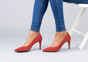 Women's Large Size Heels | CoIX Shoes Soho Stiletto Autumn Suede | Sizes US 11, 12, 13, UK 9, 10, EU 44, 45, 46